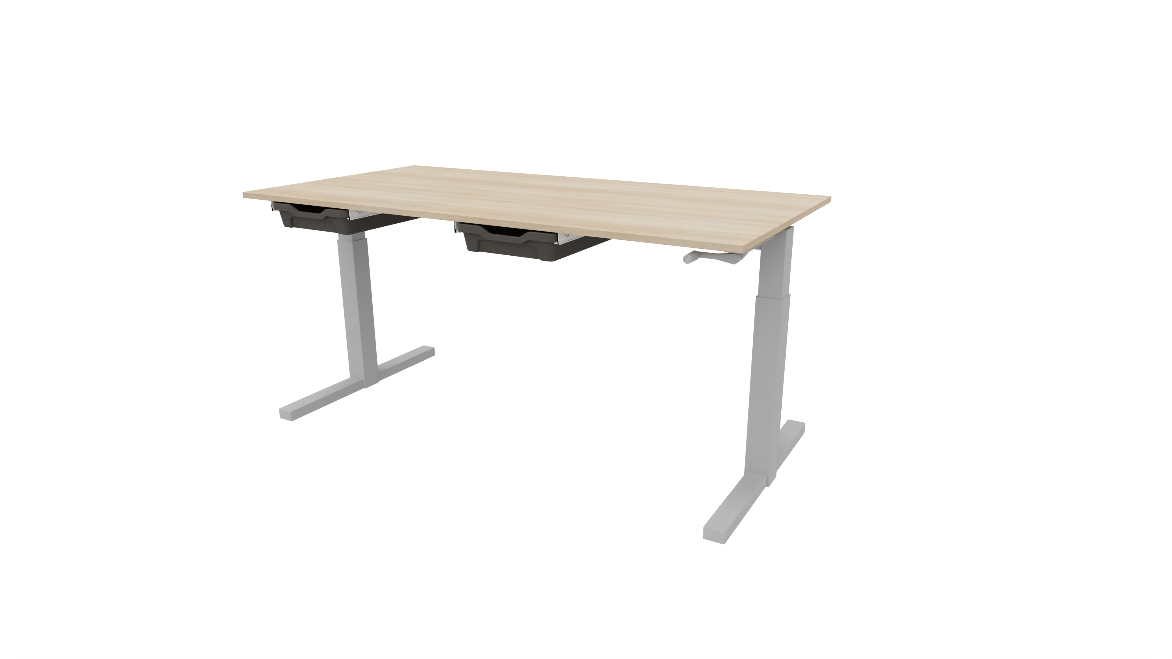 In hoogte verstelbare projecttafel